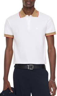 Burberry Logo Collar Cotton Polo Shirt