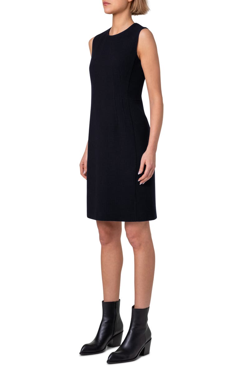 Akris Wool Double Face Crepe Sheath Dress, Alternate, color,