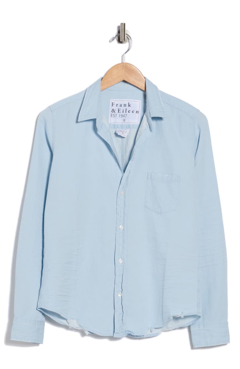 Frank & Eileen Chambray Button Up Shirt, Main, color, Classic Blue W/ Tattered Wash