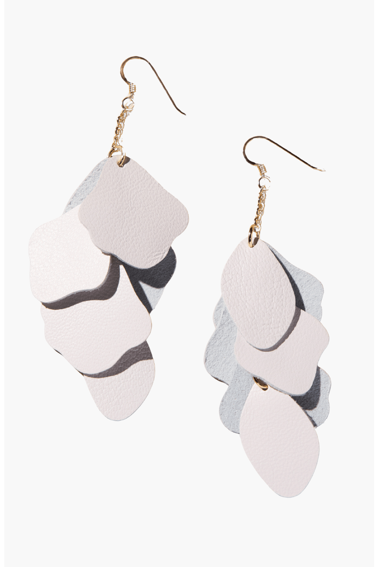 Florence Earrings, Main, color, Cream / Gold