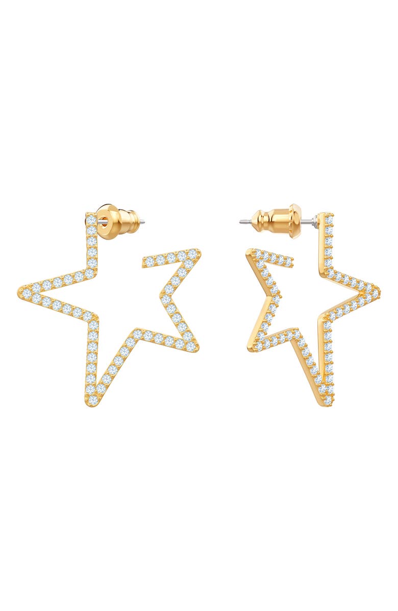 Swarovski Only Hoop Star Earrings, Alternate, color,
