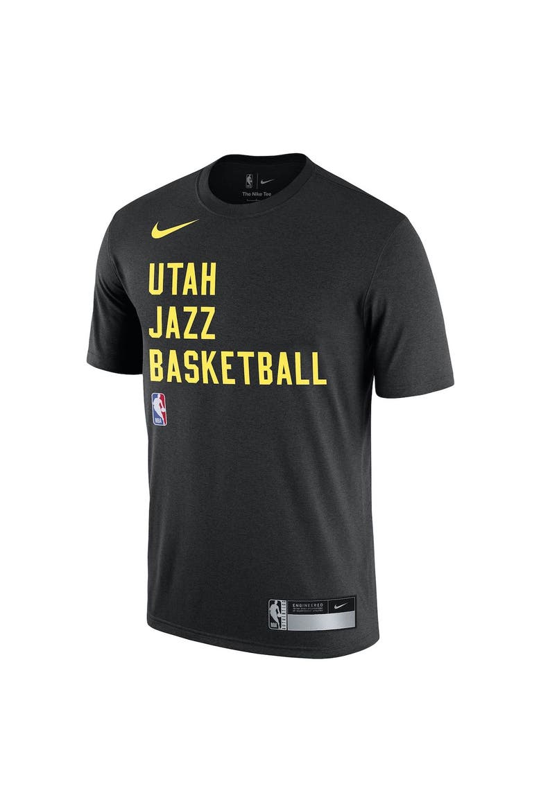 Men's Nike Black Utah Jazz 2023/24 Sideline Legend Performance Practice T-Shirt, Alternate, color, Black