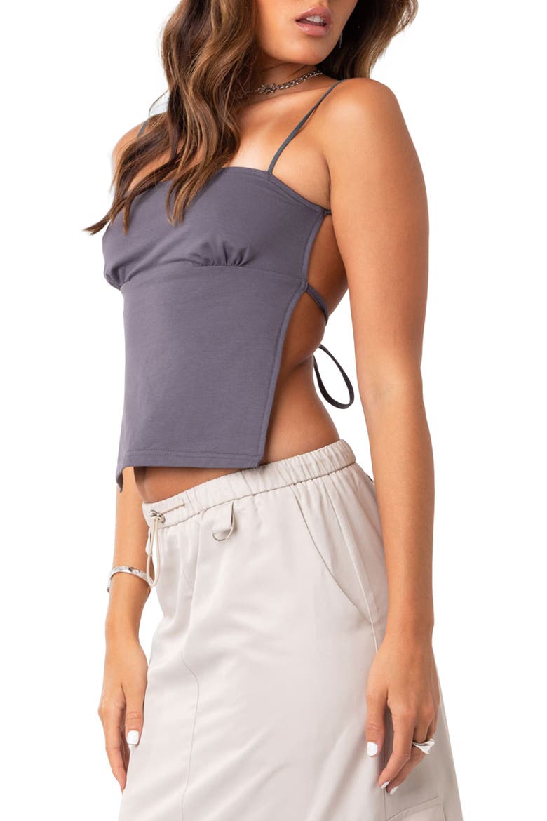 Jinx Open Back Tank Top, Alternate, color, GRAY