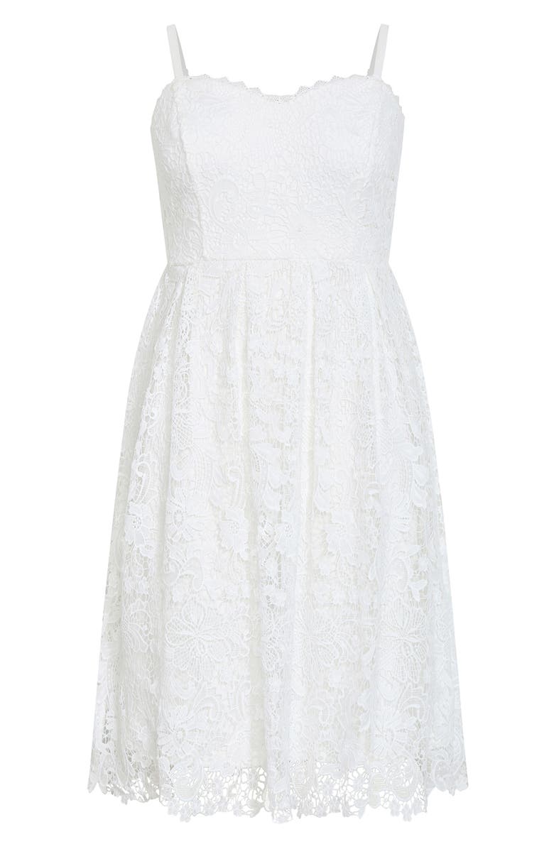 City Chic Scarlet Lace Midi Dress, Main, color, 