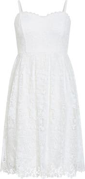 City Chic Scarlet Lace Midi Dress