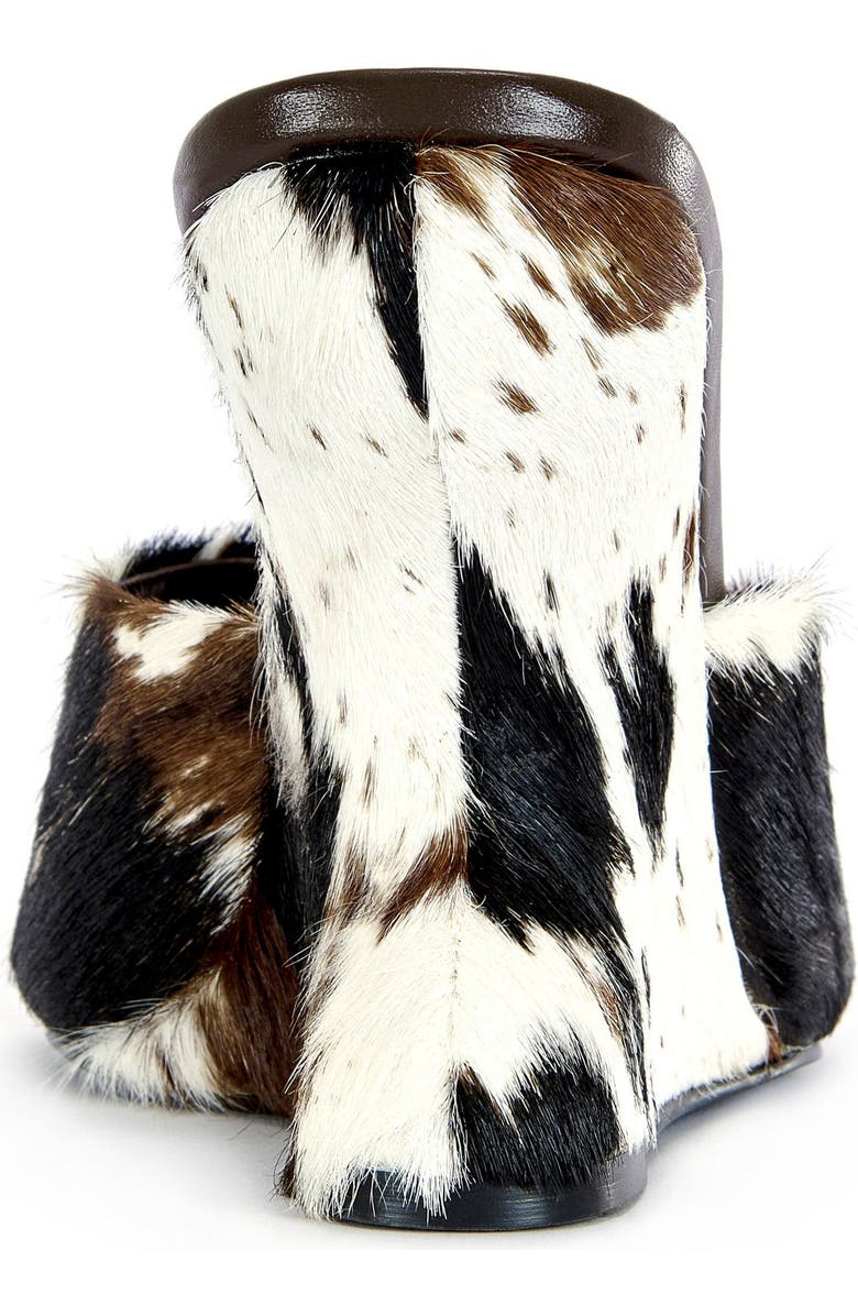 AZALEA WANG VASA-COW CALF HAIR WEDGE SANDAL - BROWN MULTI / 6 / WEDGE, Alternate, color, Cow