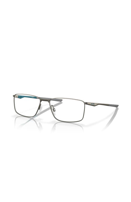 Oakley 55mm Rectangle Optical Glasses In Gray