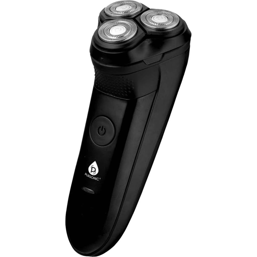 Pursonic Rechargeable Electric Shaver In Black