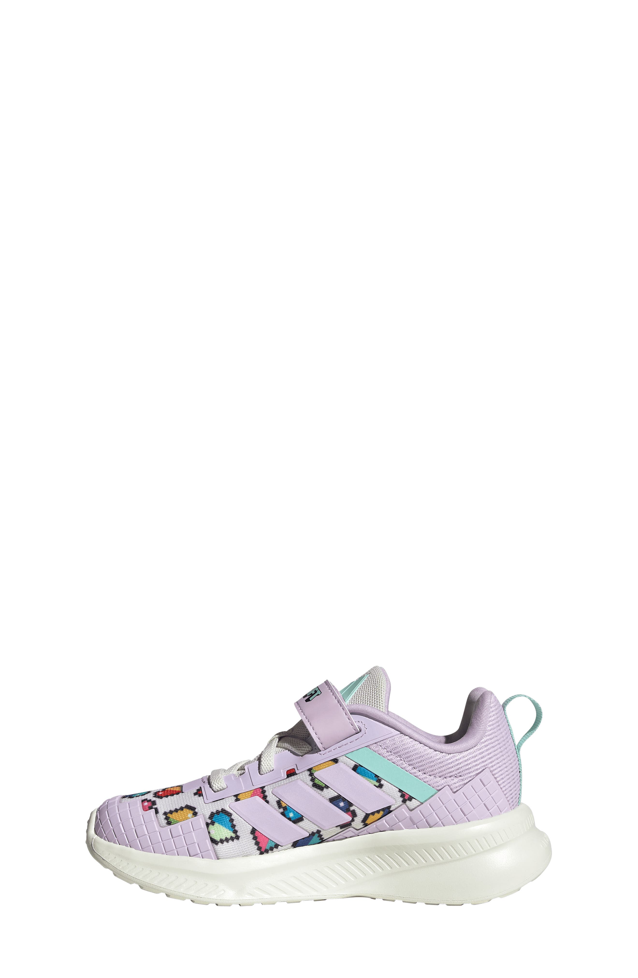 adidas x Minecraft<sup>®</sup> Kids' Fortarun 4.0 Sneaker, Alternate, color, Lavender/ Ice