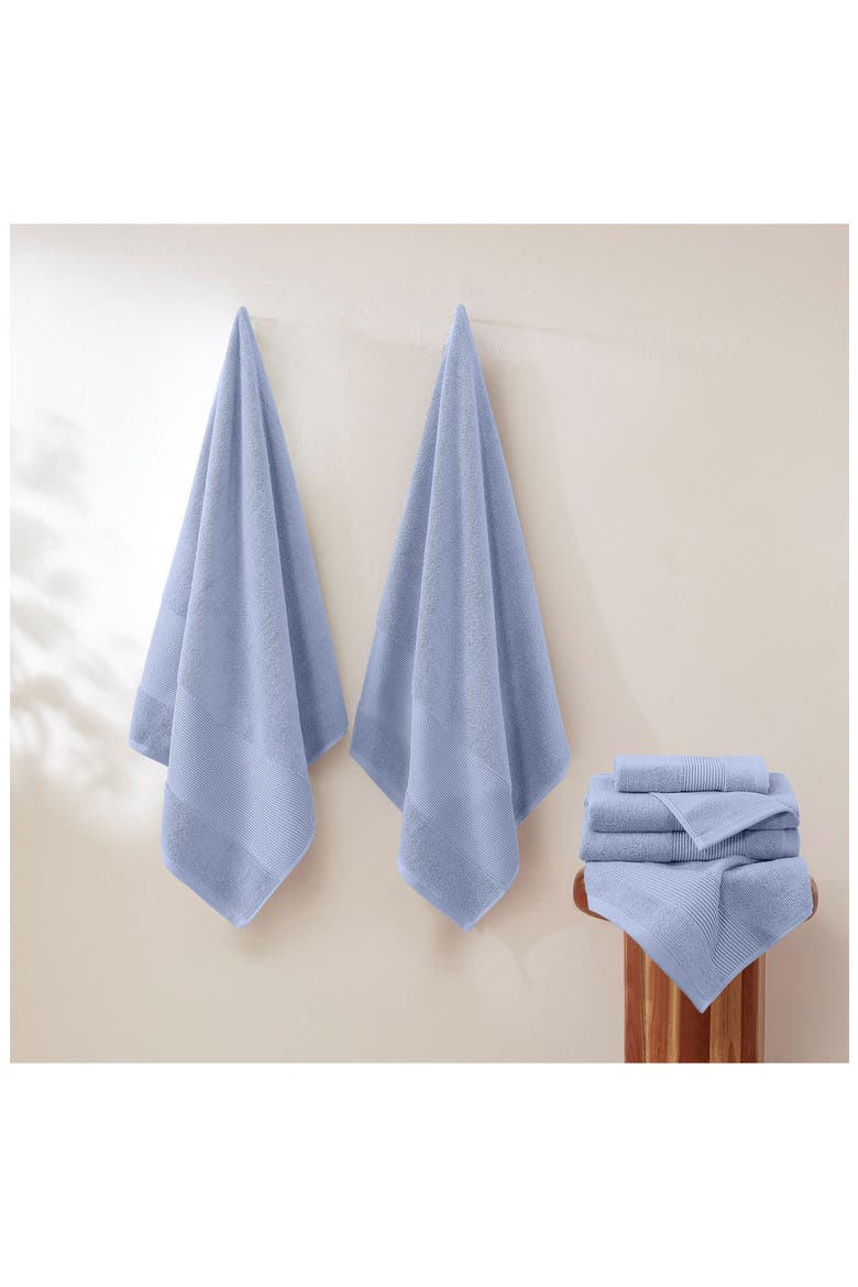 Air Cloud 6-Piece Towel Set, Alternate, color, BLUE