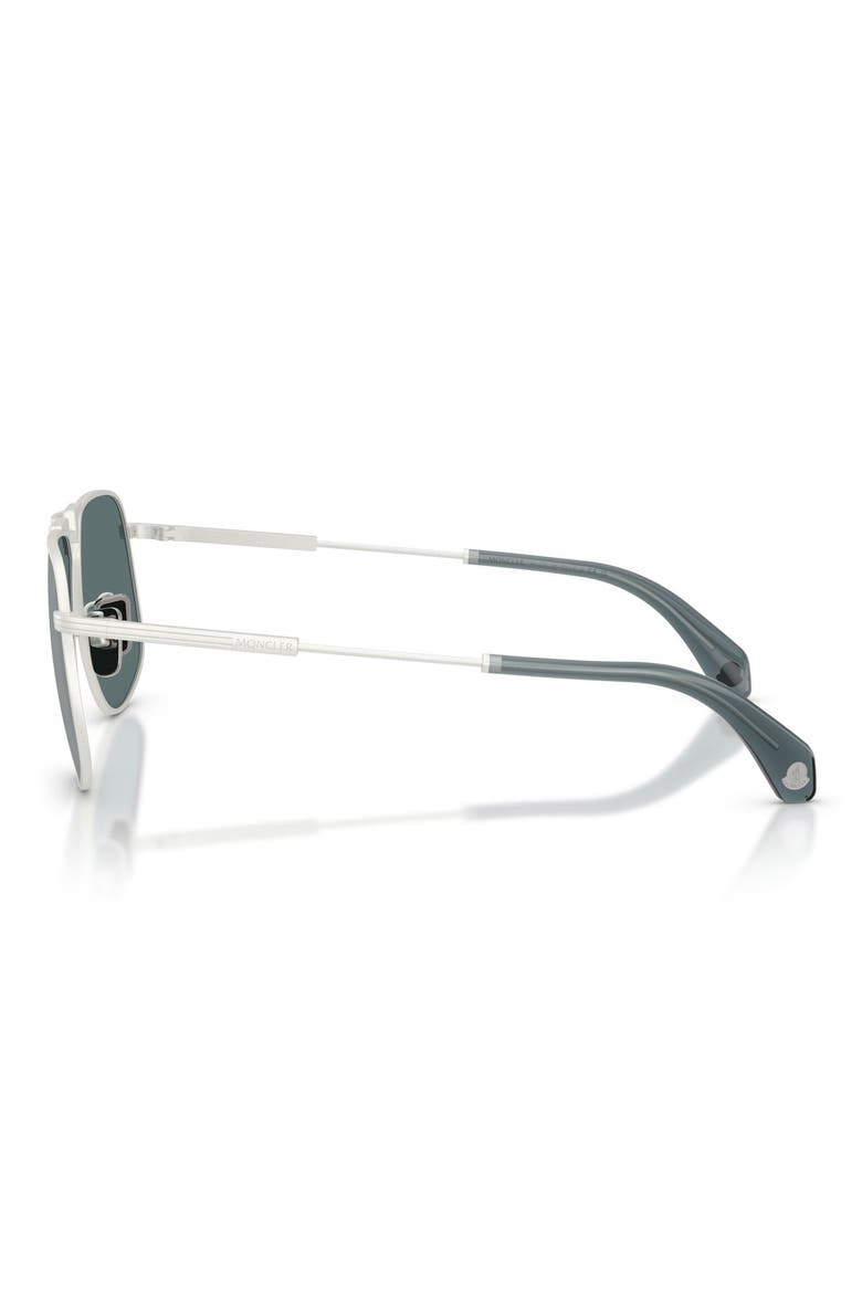 Vitessa 58mm Pilot Sunglasses, Alternate, color, SILVER / MIRROR BLUE