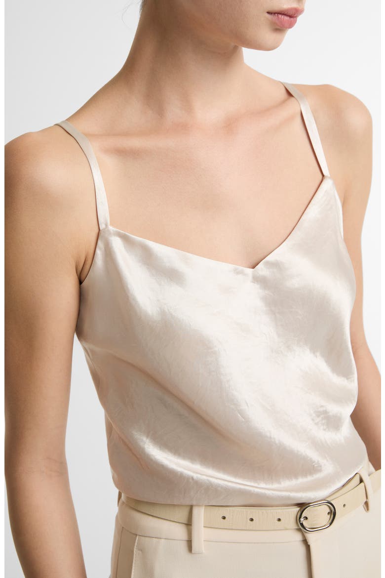 Crinkle Satin Camisole, Alternate, color, CHAMPAGNE