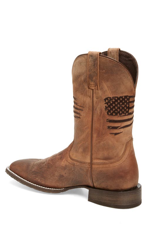Ariat Circuit Patriot Cowboy Boot In Brown