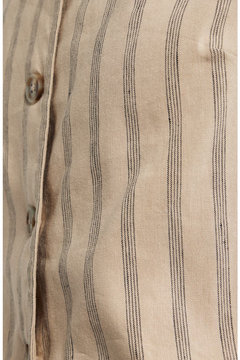 Stripe Linen Blend Vest, Alternate, color, TAN- BLACK SONJAY STRIPE