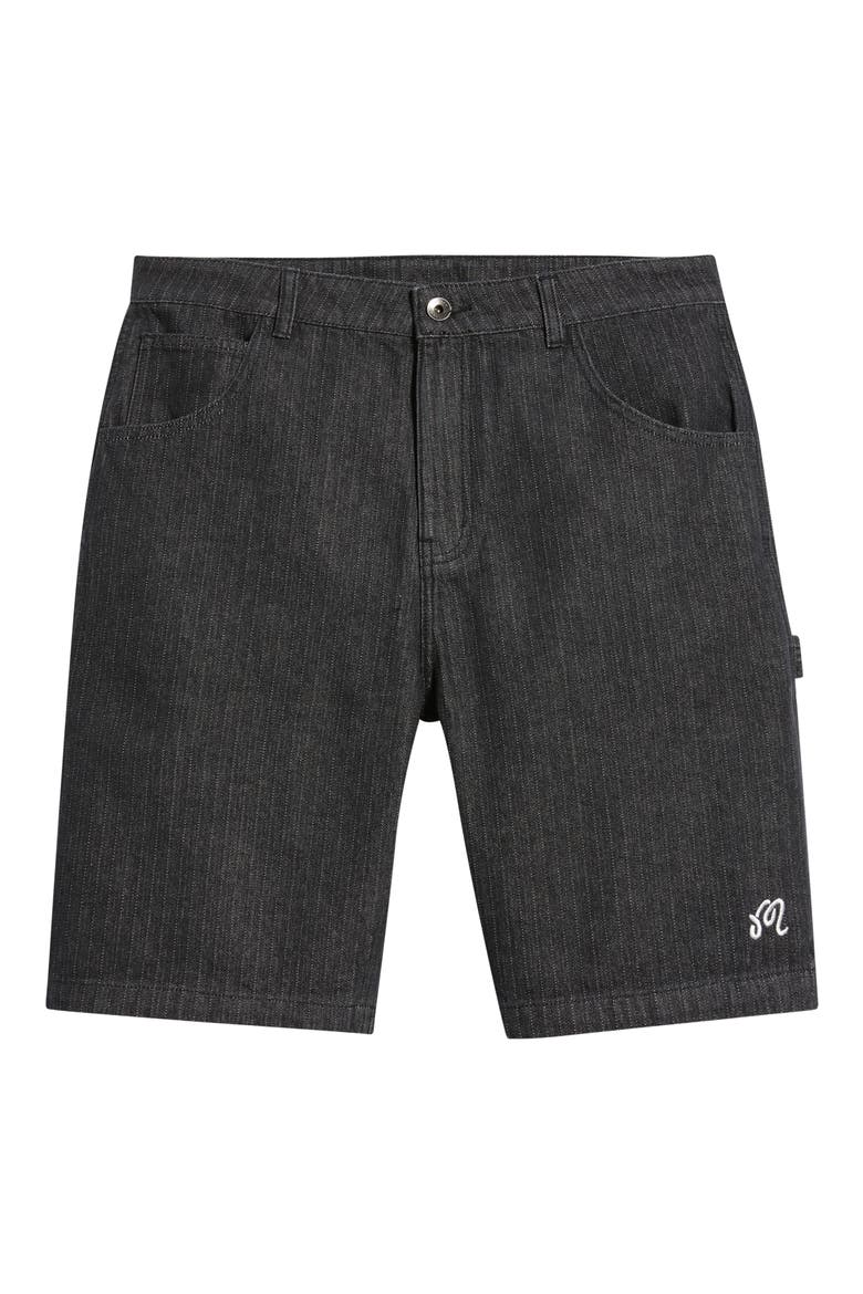 Foreman Shorts, Alternate, color, BLACK STONE WASHED DENIM