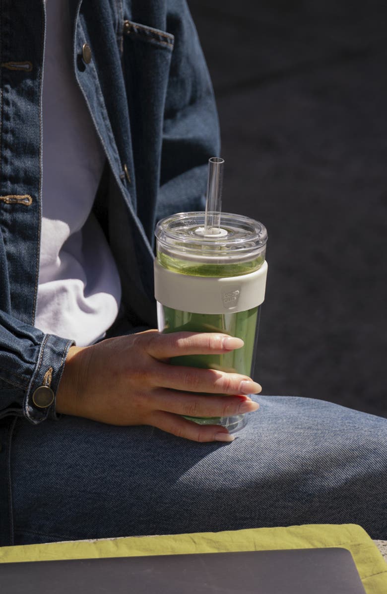 KEEPCUP Cold Cup Longplay with Boba Straw, Alternate, color, Chalk