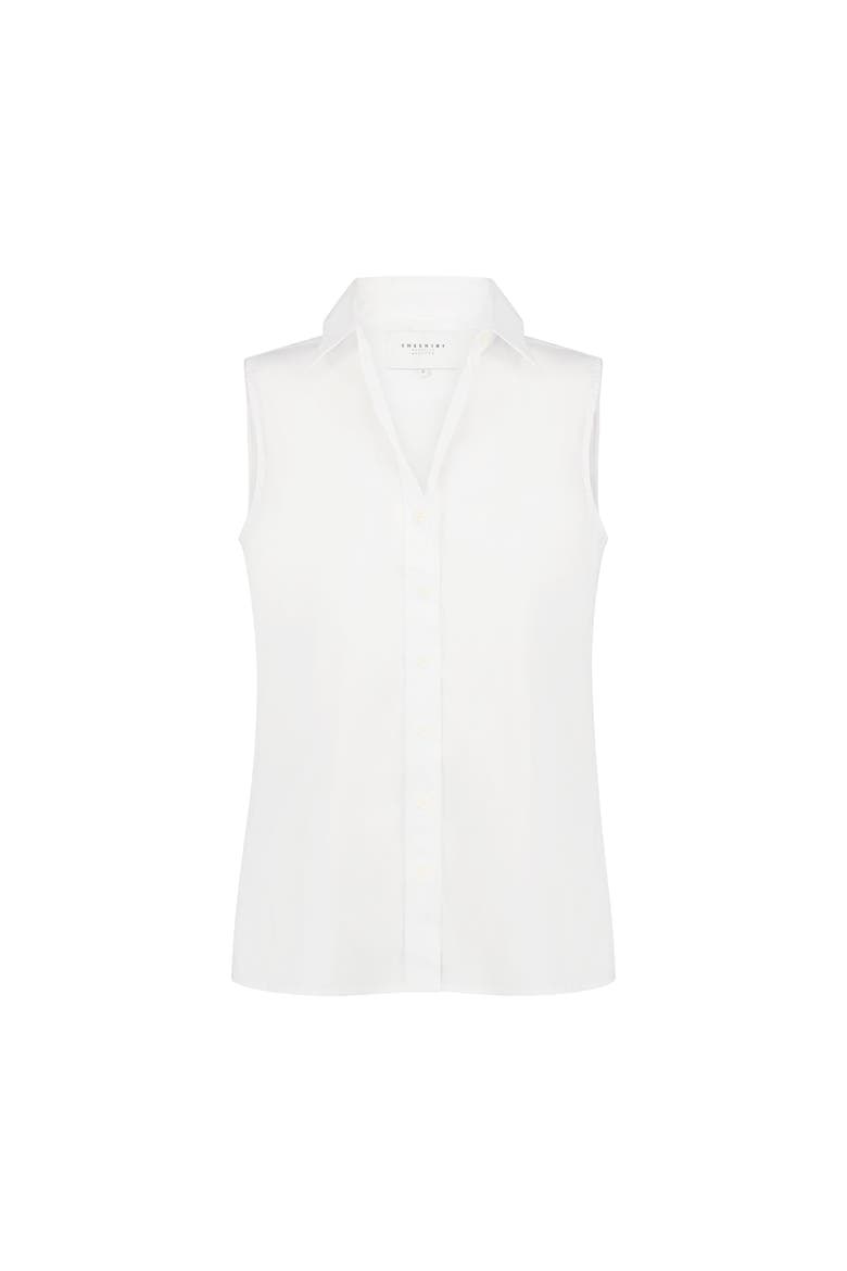 The Sleeveless Shirt, Alternate, color, White