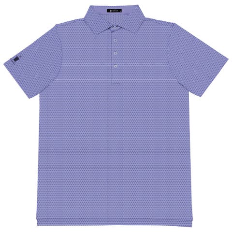 Geometric Print Performance Polo Shirt