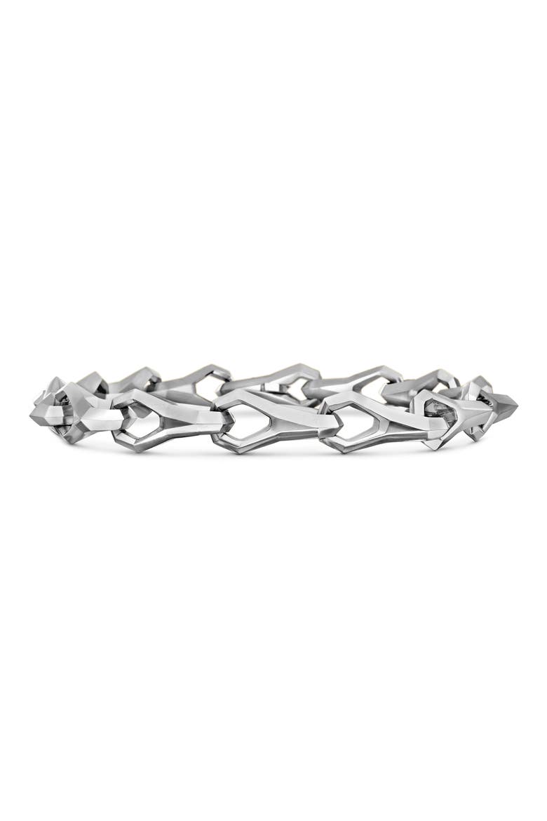 Faceted Link Bracelet; 9mm, Main, color, STERLING SILVER