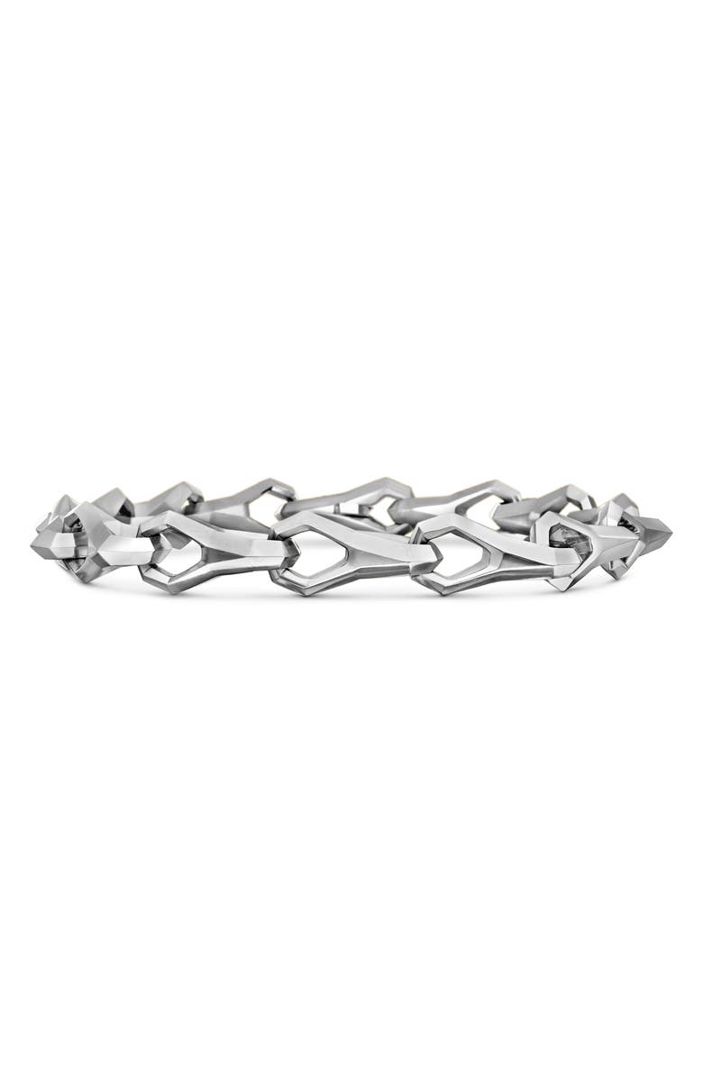 David Yurman Faceted Link Bracelet; 9mm, Main, color, Sterling Silver