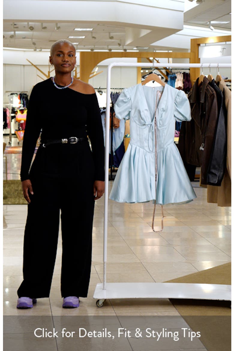 Imani Pleated Puff Sleeve Minidress video