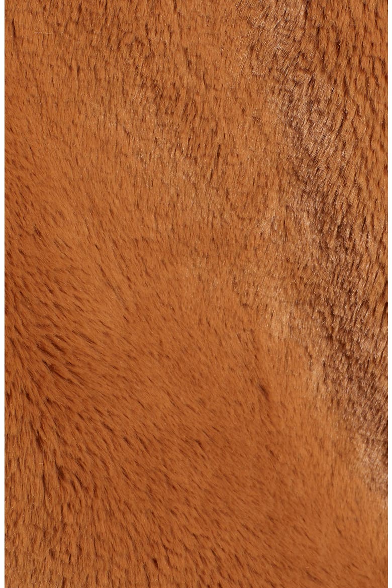 Arabella Faux Shearling Jacket, Alternate, color, DARK CAMEL