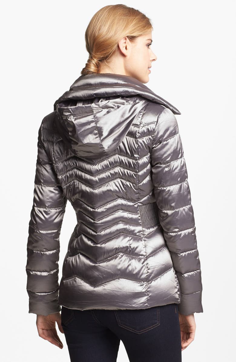 Bernardo Iridescent Packable Goose Down Jacket, Alternate, color, 