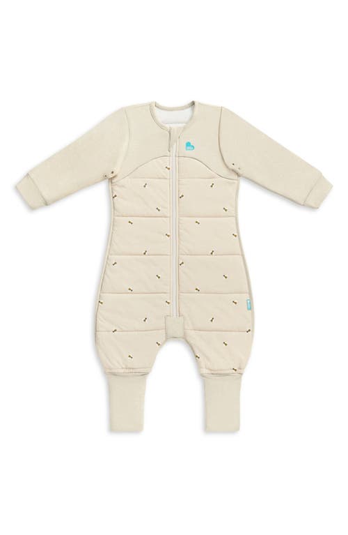 Love To Dream Long Sleeve Extra Warm 2.5 Tog Sleep Suit In Brown