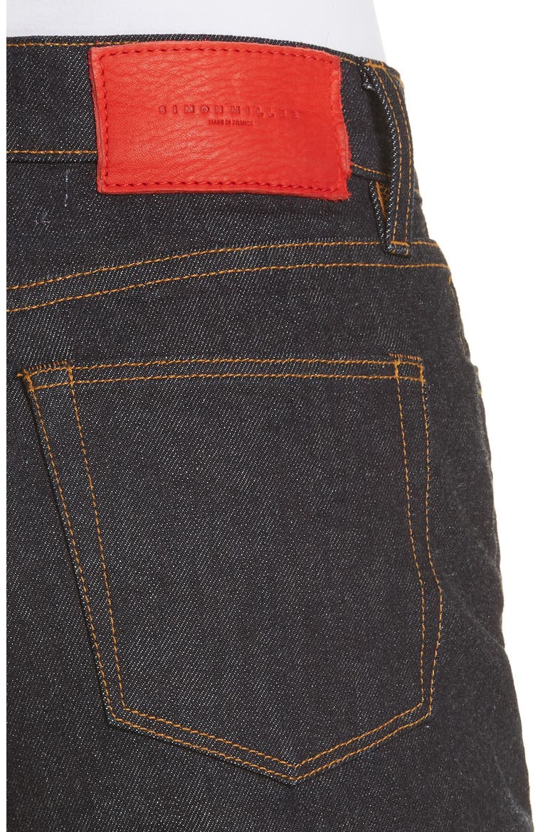 x Paramount Grease Denim Capri Pants (Nordstrom Exclusive), Alternate, color, DARK WASH