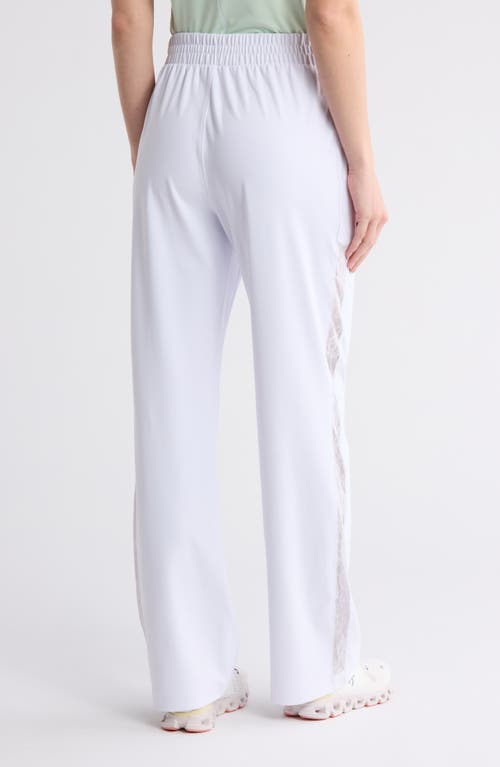 X By Gottex Lace Stripe Wide Leg Pants