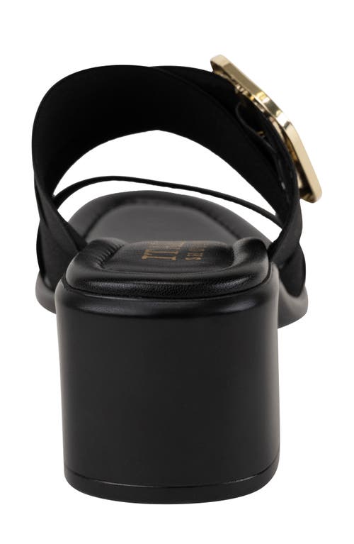 Italian Shoemakers Seren Slide Sandal In Black