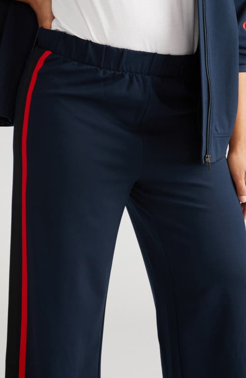 Universal Standard Stephanie Ponte Wide Leg Pants In Blue