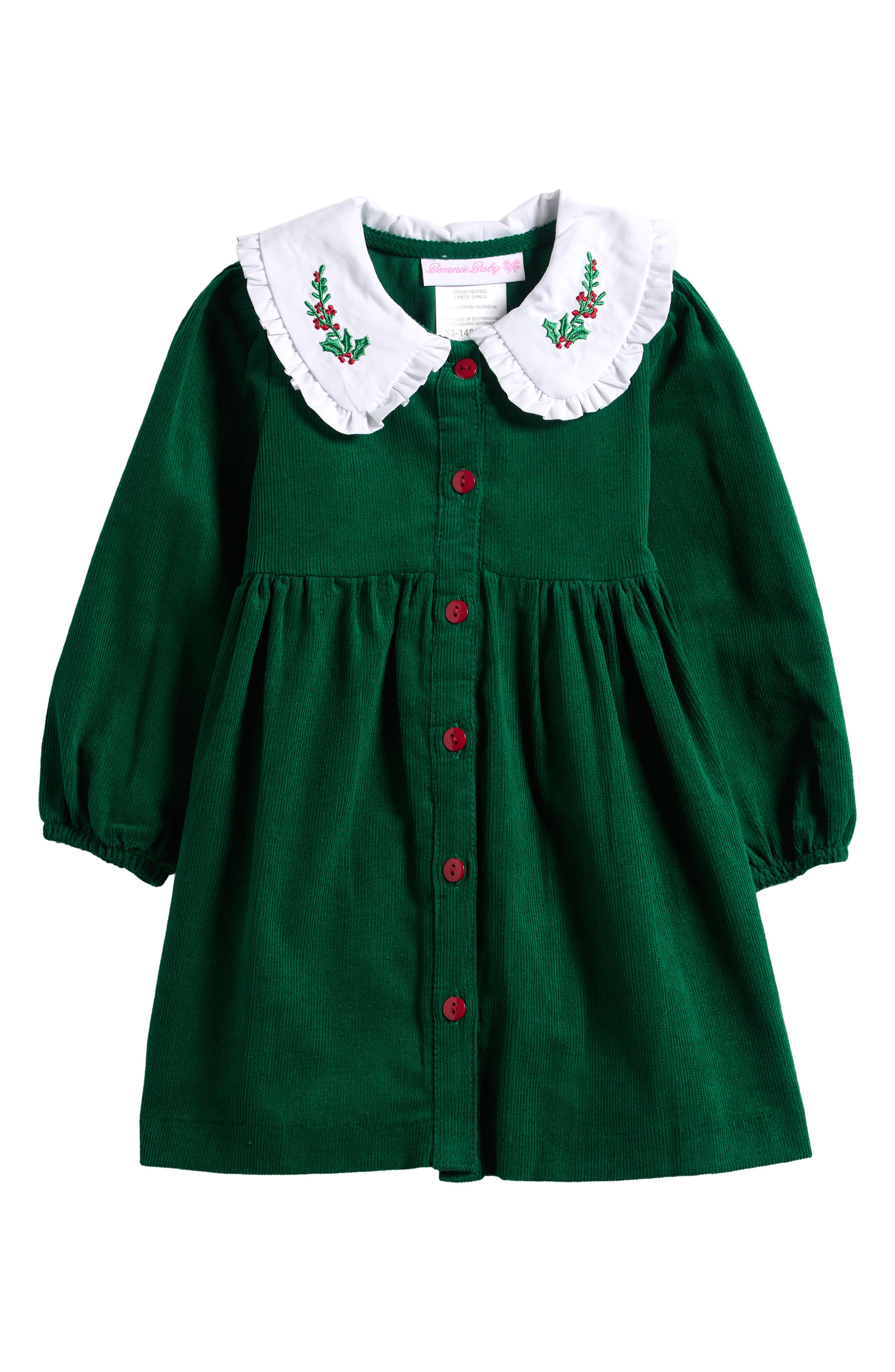 Holly Peter Pan Collar Corduroy Dress