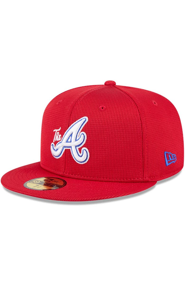 New Era Men's New Era Red Atlanta Braves City Connect Batting Practice 59FIFTY Fitted Hat, Alternate, color, 