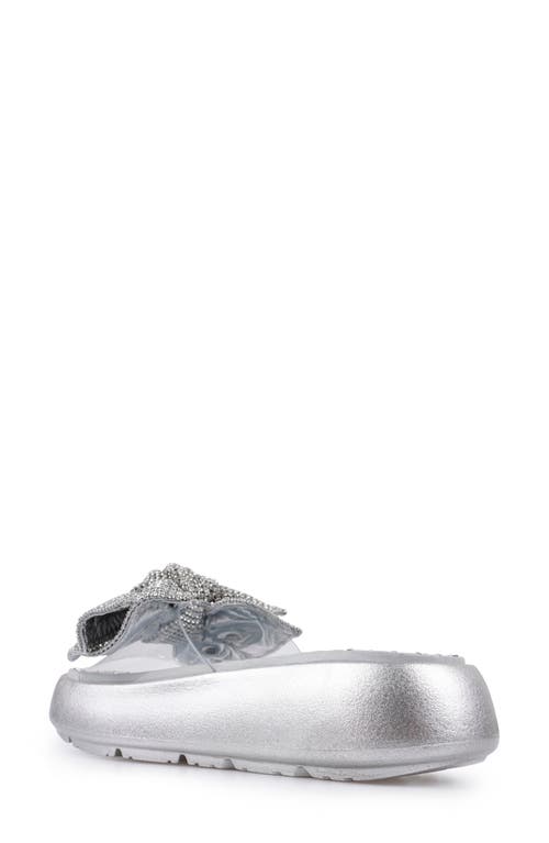 Zigi Cassinella Embellished Sandal In Silver/clear