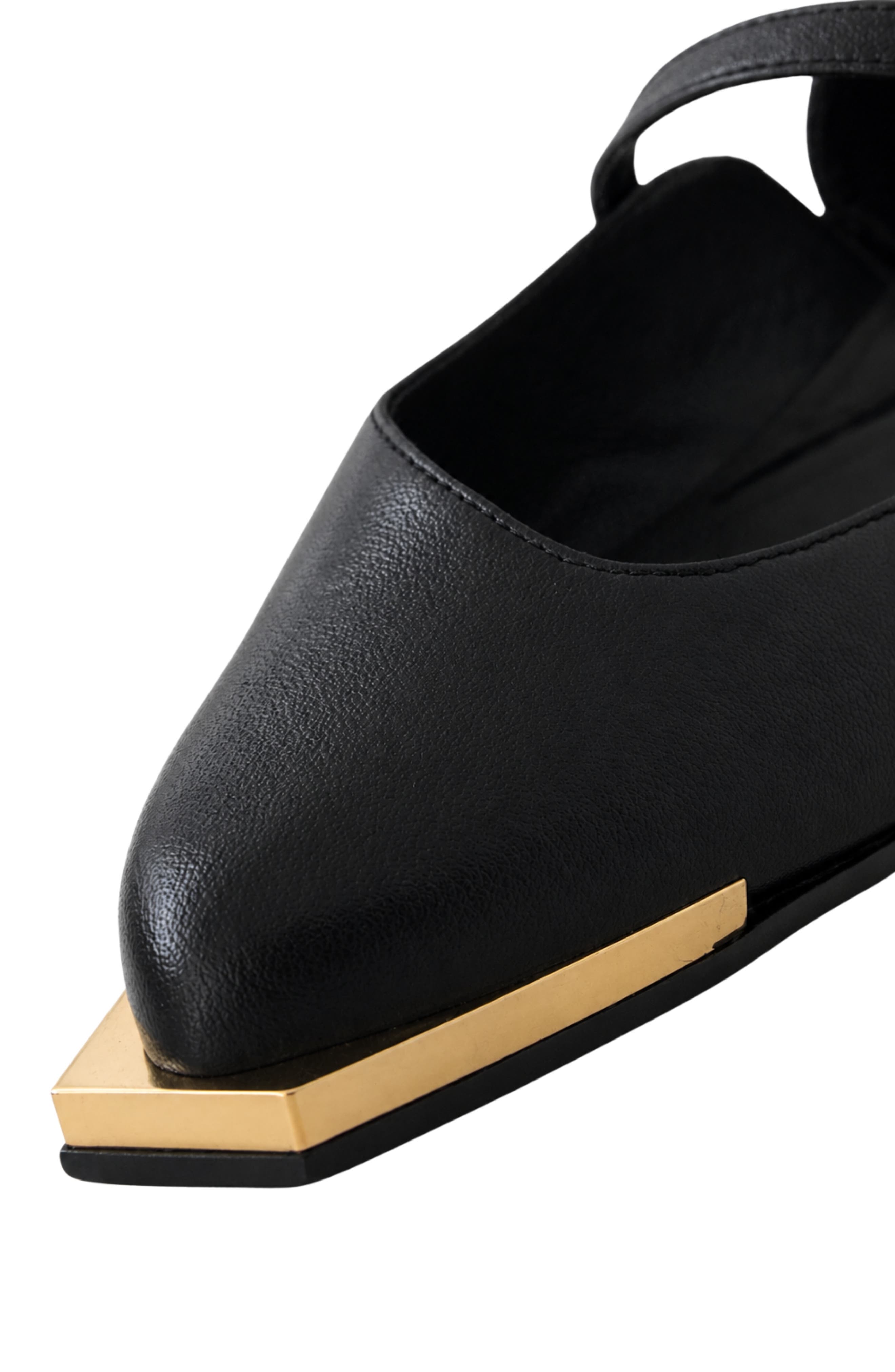 Gretta Pointed toe Ballerina flat, Alternate, color, Black