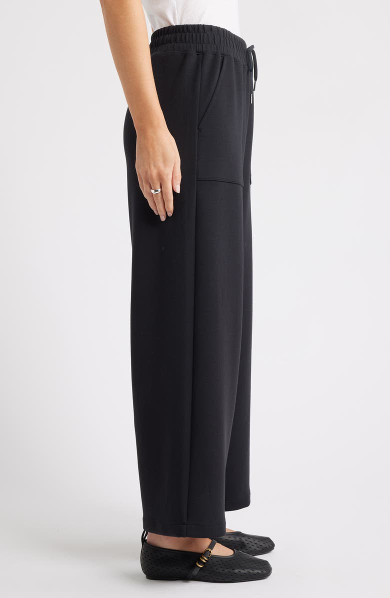 Caslon<sup>®</sup> Patch Pocket Pull-On Relaxed Ankle Straight Leg Pants, Alternate, color, Black