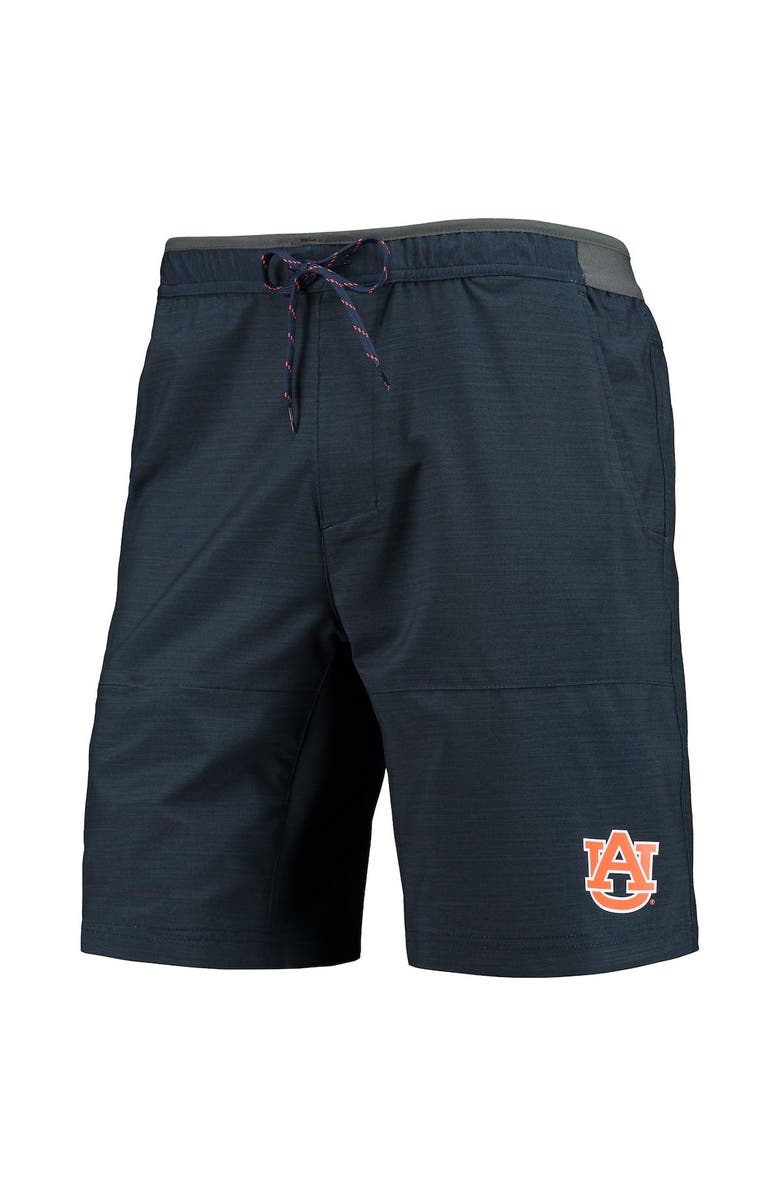 Columbia Men's Columbia Heathered Navy Auburn Tigers Twisted Creek Omni-Shield Shorts, Alternate, color, Heather Navy