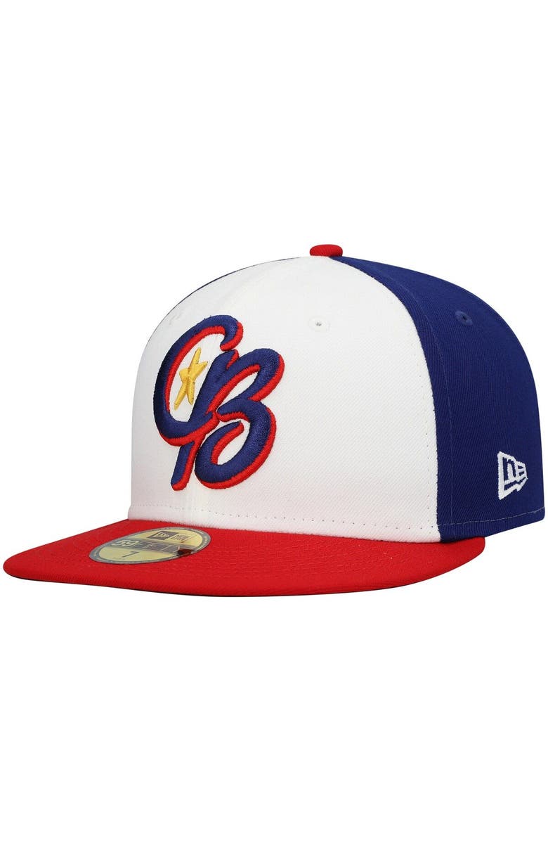 New Era Men's New Era White Kannapolis Cannon Ballers Authentic Collection Team Alternate 59FIFTY Fitted Hat, Main, color, White