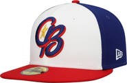 New Era Men's New Era White Kannapolis Cannon Ballers Authentic Collection Team Alternate 59FIFTY Fitted Hat