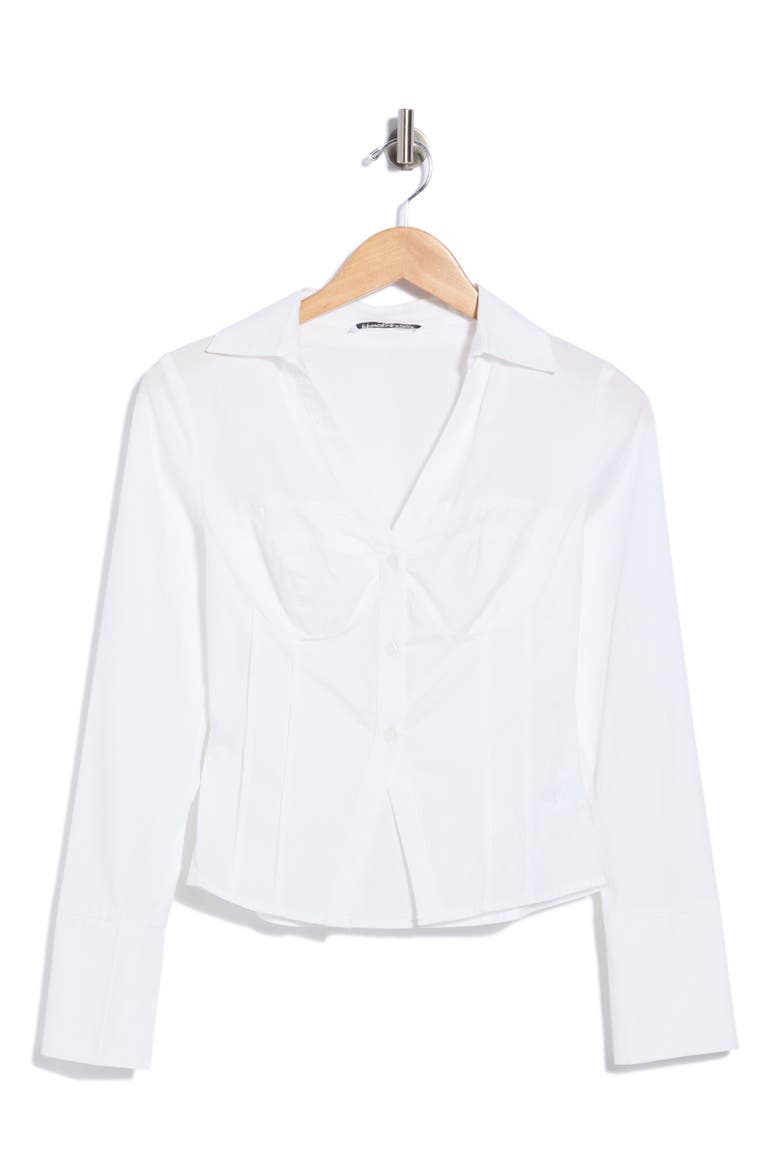 Zifa Cotton Shirt, Main, color, WHITE