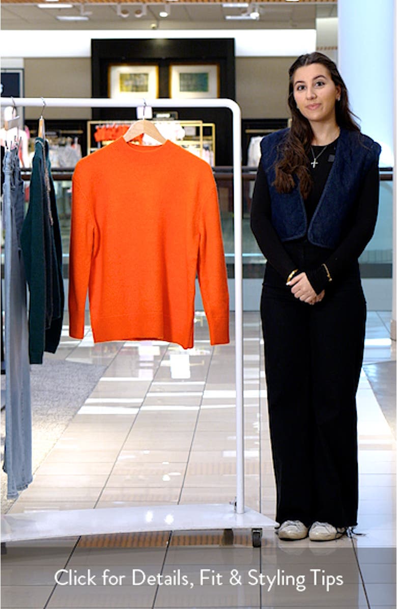 Relaxed Fit Mock Neck Sweater, sales video thumbnail