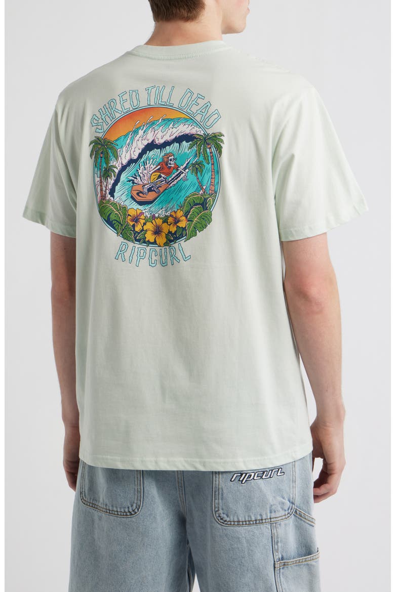 Shred Til Dead Cotton Graphic T-Shirt, Alternate, color, GREEN MIST