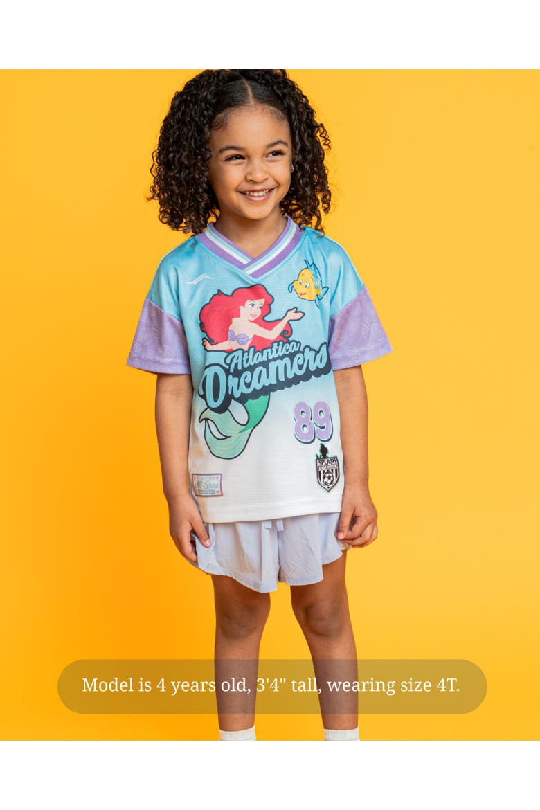 Princess Athletic Short Sleeve T-Shirt, Alternate, color, Ariel Flounder Blue