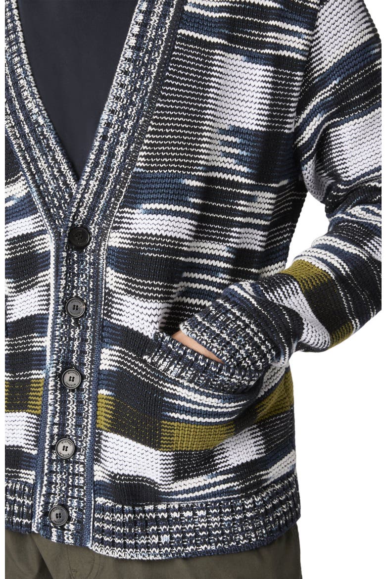 Cotton-blend Cardigan With Check Pattern, Alternate, color, Multicoloured