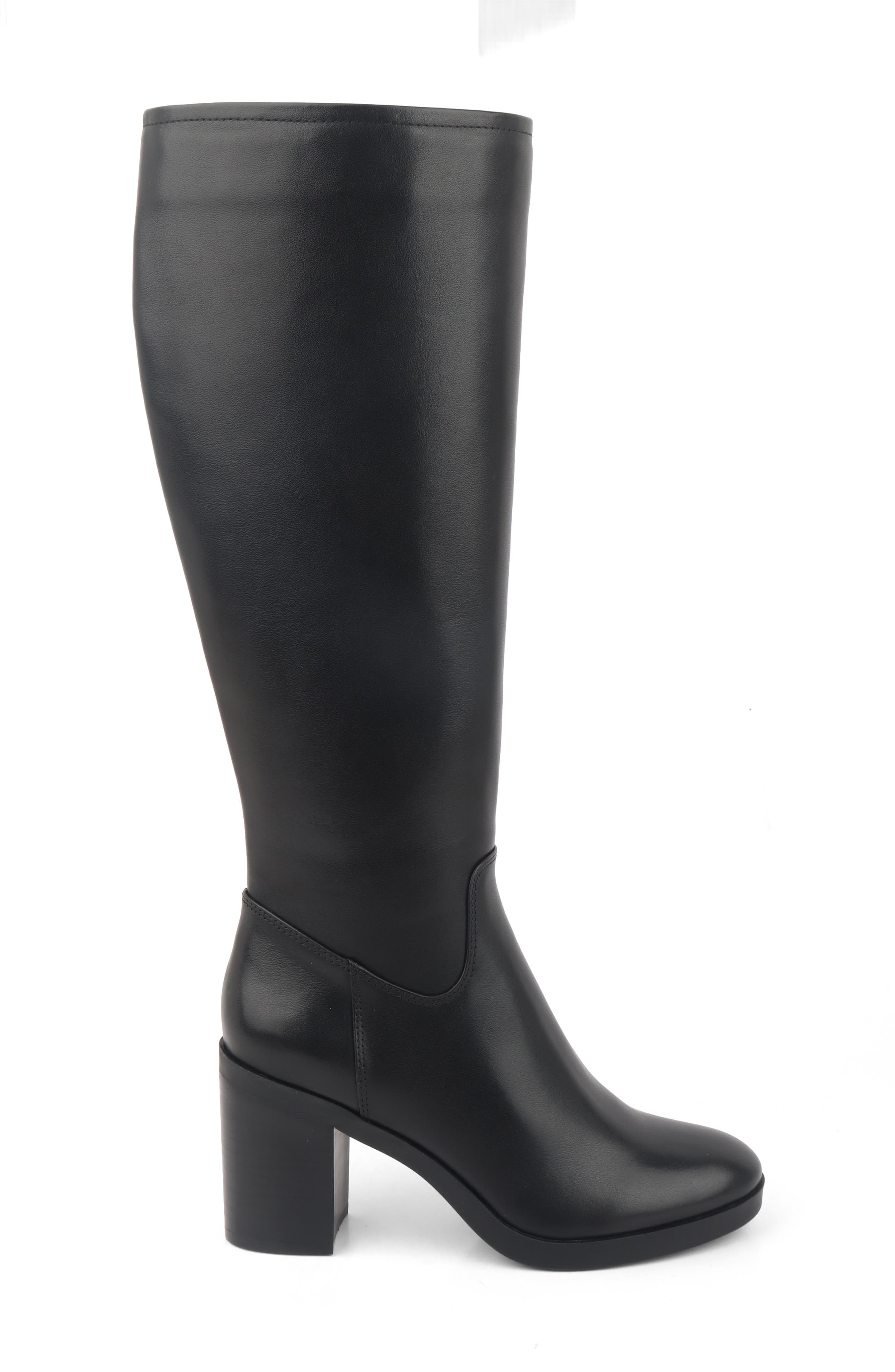 Kenneth Cole New York Veronica Knee High Boot, Alternate, color, Black Leather