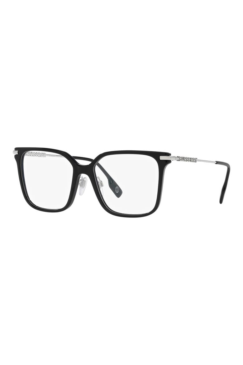 Elizabeth 54mm Square Optical Glasses, Alternate, color, BLACK