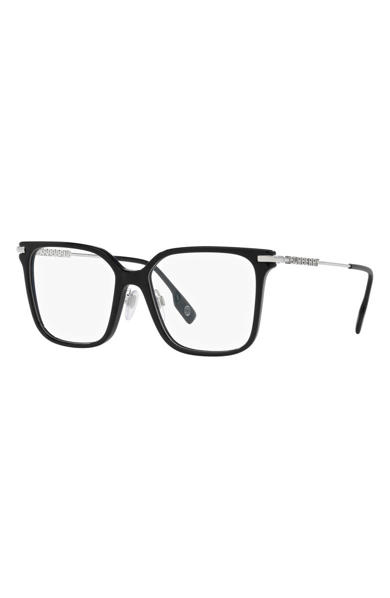 Burberry Elizabeth 54mm Square Optical Glasses, Alternate, color,