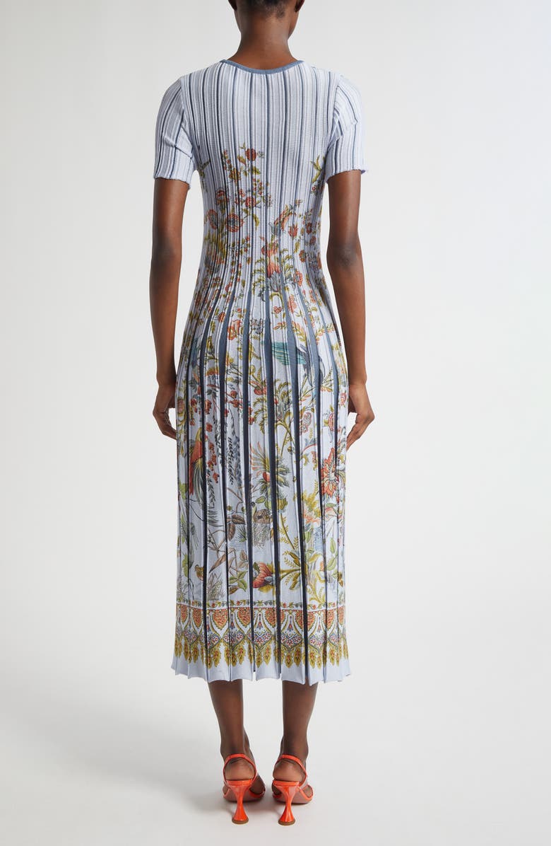 Etro Floral Knit Midi Dress, Alternate, color, Stampa F.do Bianco