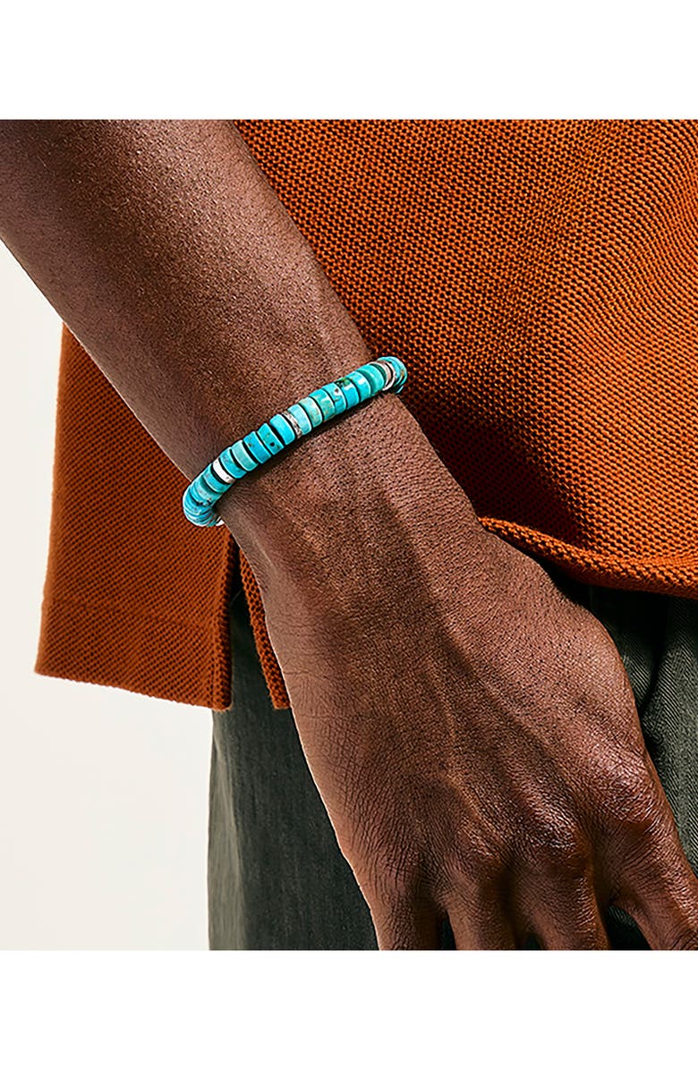 John Hardy Heishi Beaded Bracelet, Alternate, color, Silver